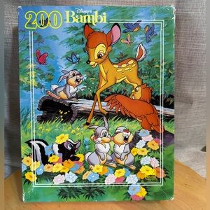 Vintage 80s Golden Disney Bambi Complete 200 Piece Puzzle